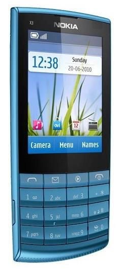Nokia X3-02 Petrol Blue фото 2