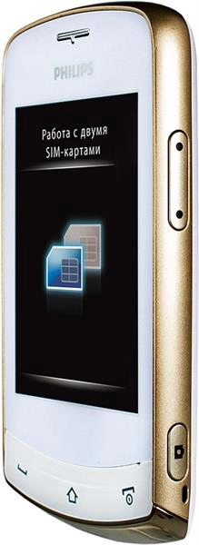 Philips Xenium X518 White фото 3